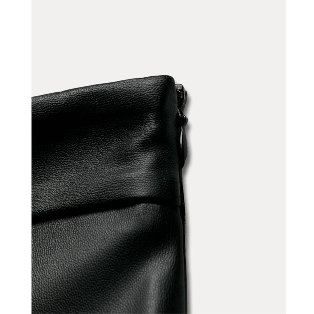 ZARA FAUX LEATHER SKORT - Picture 7 of 7